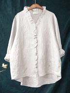 Maribel | Soft Ruffle Blouse -  for Real Comfort